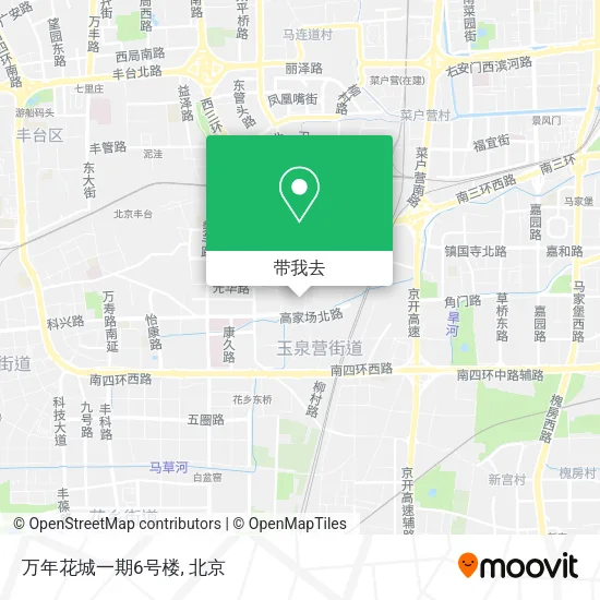 万年花城一期6号楼地图