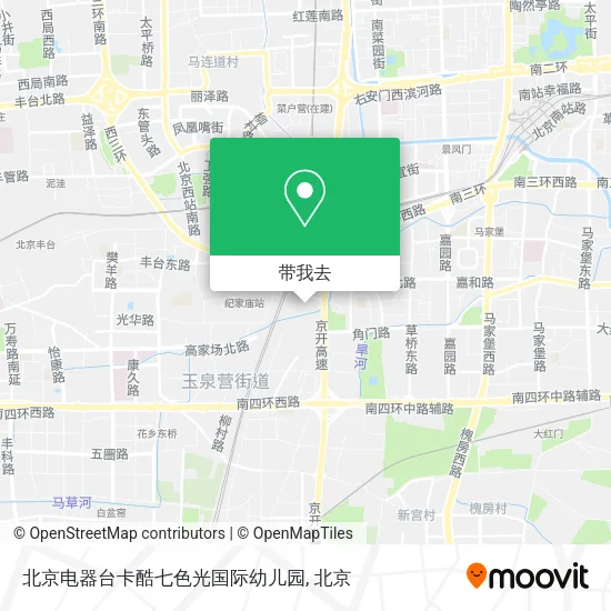 北京电器台卡酷七色光国际幼儿园地图