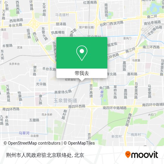 荆州市人民政府驻北京联络处地图