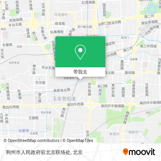 荆州市人民政府驻北京联络处地图