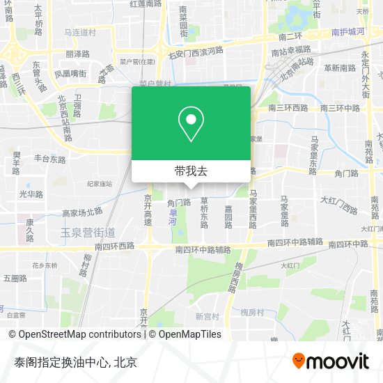 泰阁指定换油中心地图