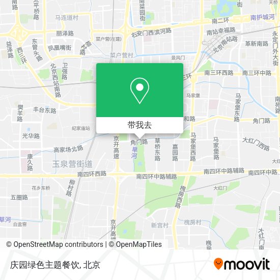 庆园绿色主题餐饮地图