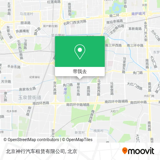 北京神行汽车租赁有限公司地图