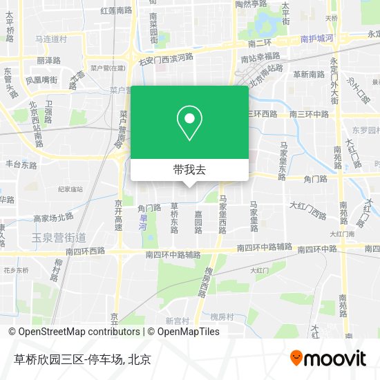 草桥欣园三区-停车场地图
