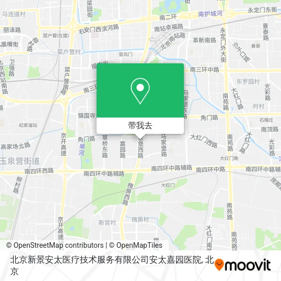 北京新景安太医疗技术服务有限公司安太嘉园医院地图