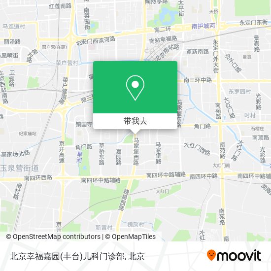 北京幸福嘉园(丰台)儿科门诊部地图