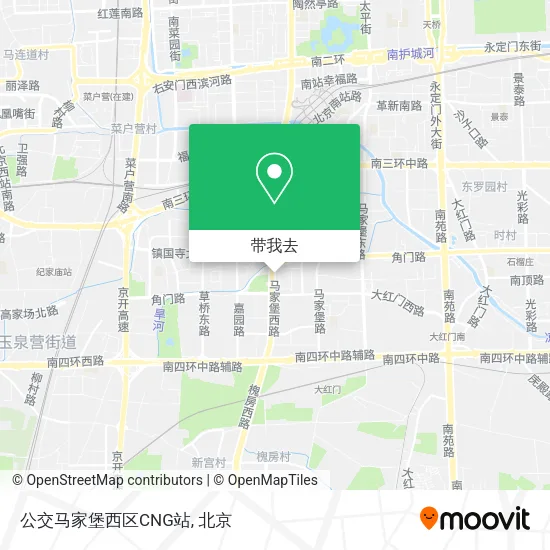 公交马家堡西区CNG站地图