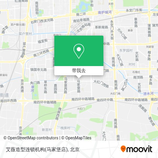 艾薇造型连锁机构(马家堡店)地图