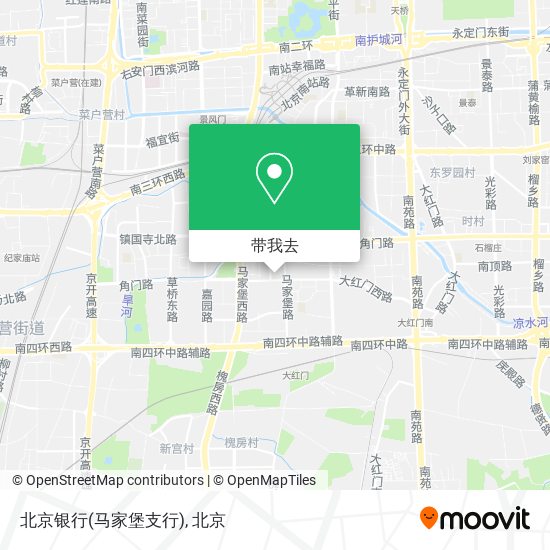 北京银行(马家堡支行)地图