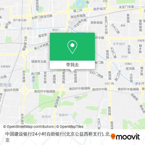 中国建设银行24小时自助银行(北京公益西桥支行)地图