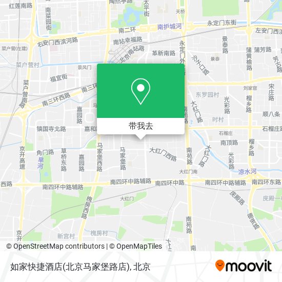 如家快捷酒店(北京马家堡路店)地图
