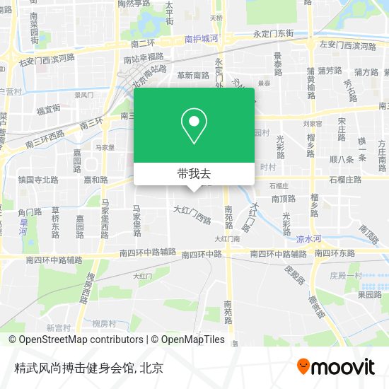 精武风尚搏击健身会馆地图