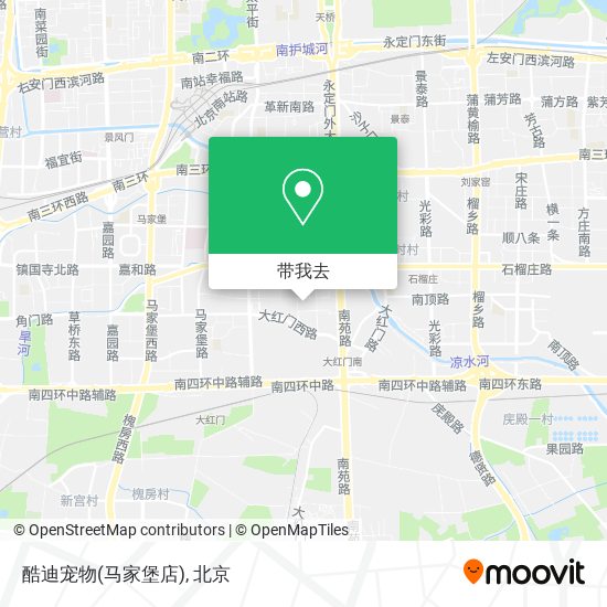 酷迪宠物(马家堡店)地图