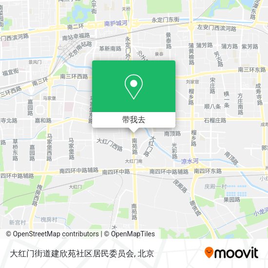 大红门街道建欣苑社区居民委员会地图