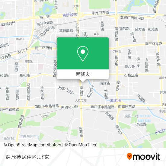 建欣苑居住区地图