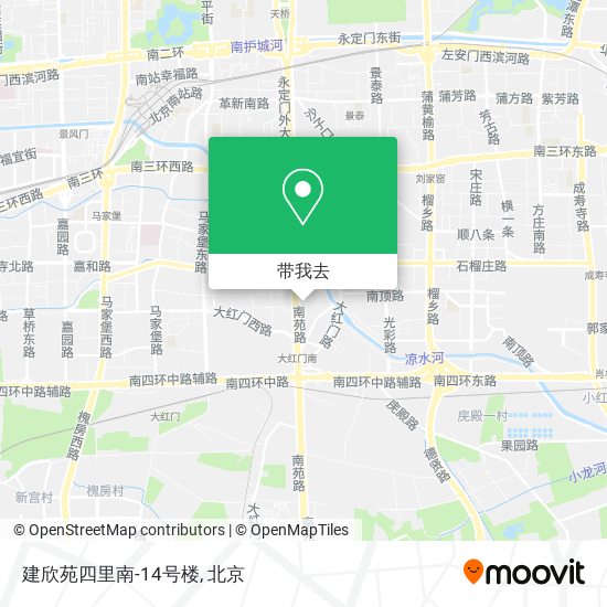 建欣苑四里南-14号楼地图