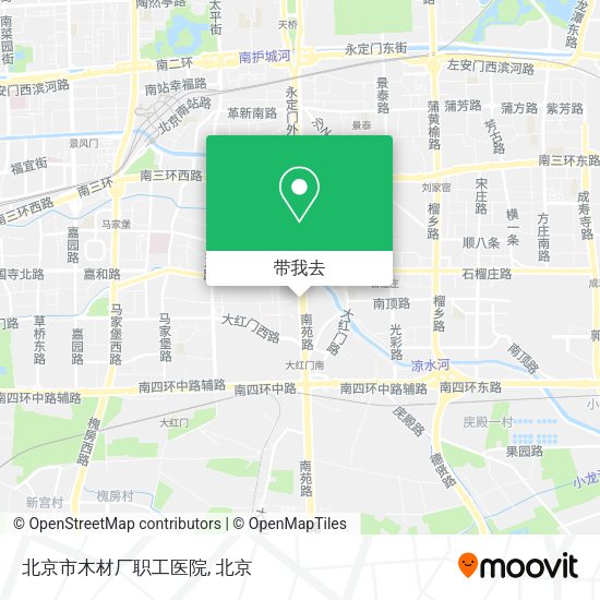 北京市木材厂职工医院地图