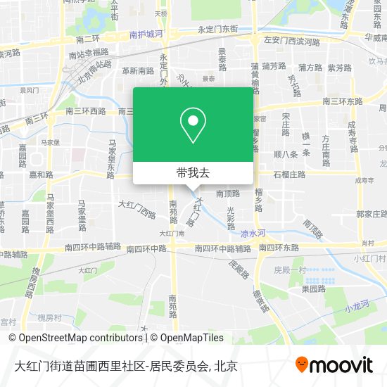大红门街道苗圃西里社区-居民委员会地图