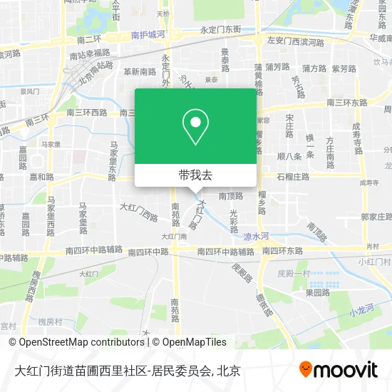 大红门街道苗圃西里社区-居民委员会地图