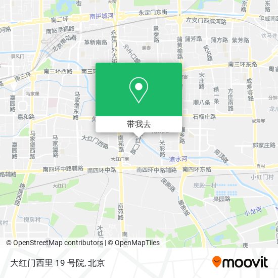 大红门西里 19 号院地图