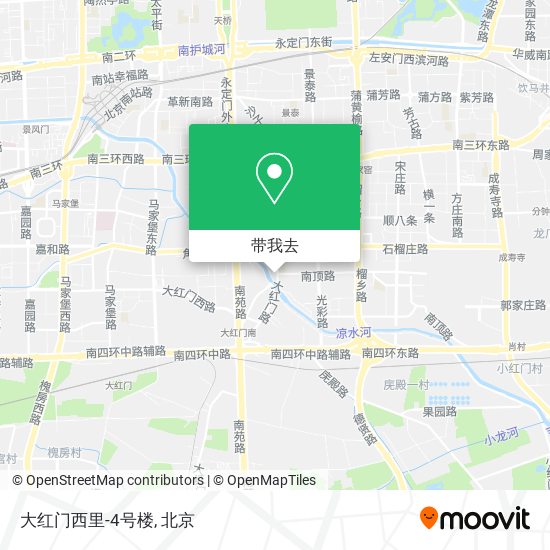大红门西里-4号楼地图