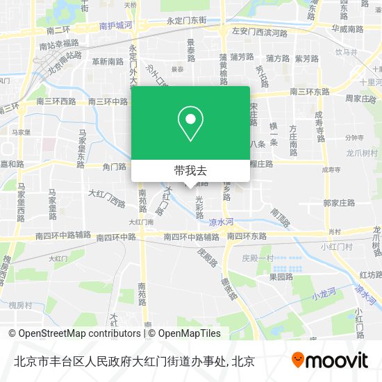 北京市丰台区人民政府大红门街道办事处地图