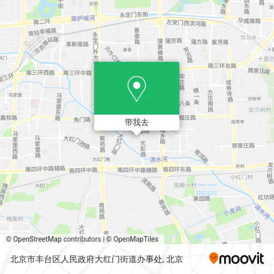 北京市丰台区人民政府大红门街道办事处地图