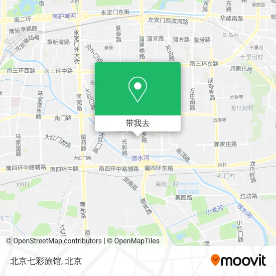 北京七彩旅馆地图