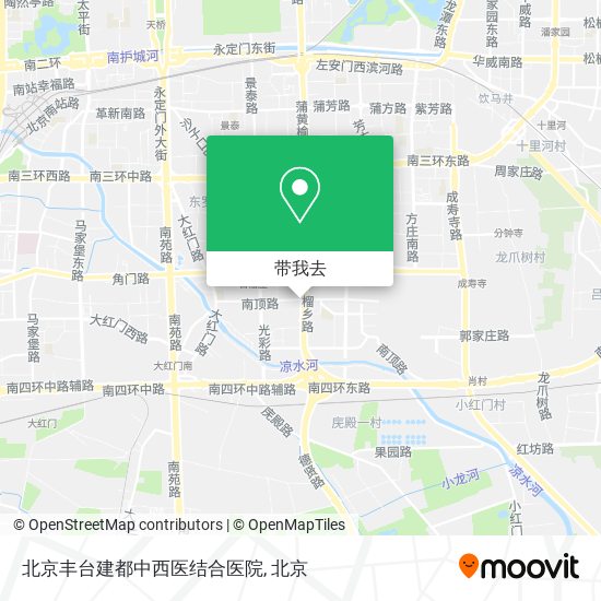 北京丰台建都中西医结合医院地图