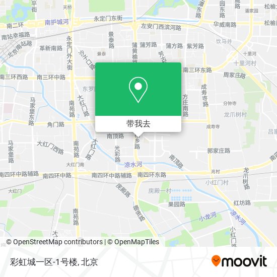 彩虹城一区-1号楼地图