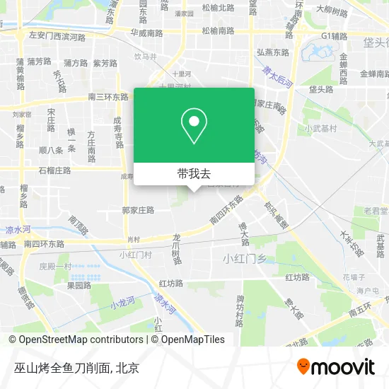 巫山烤全鱼刀削面地图
