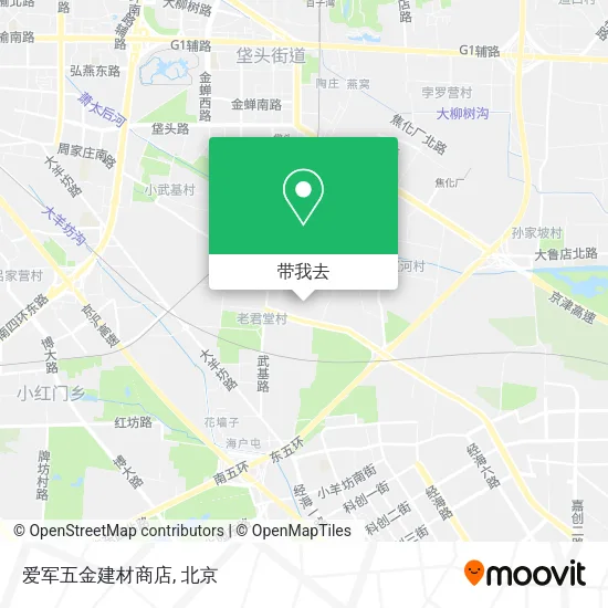 爱军五金建材商店地图