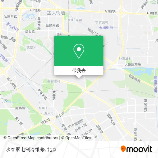 永春家电制冷维修地图