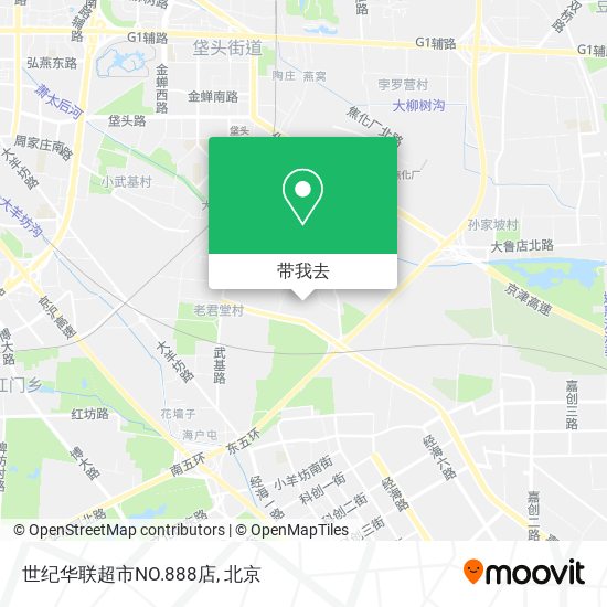 世纪华联超市NO.888店地图