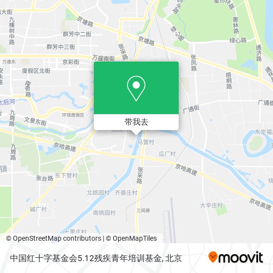 中国红十字基金会5.12残疾青年培训基金地图