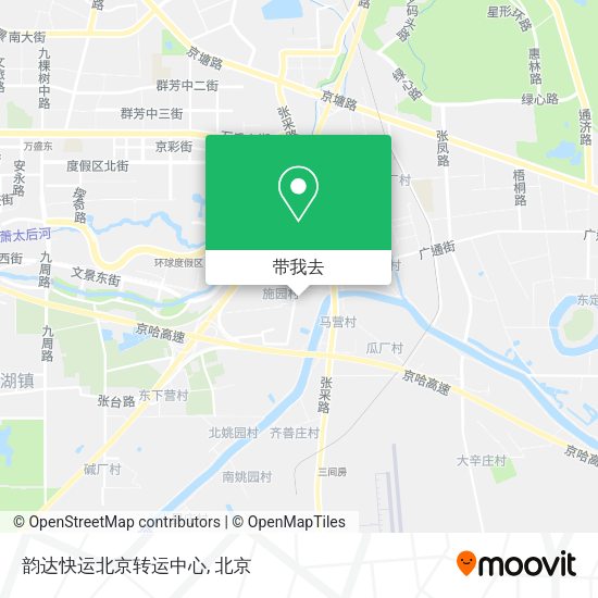 韵达快运北京转运中心地图