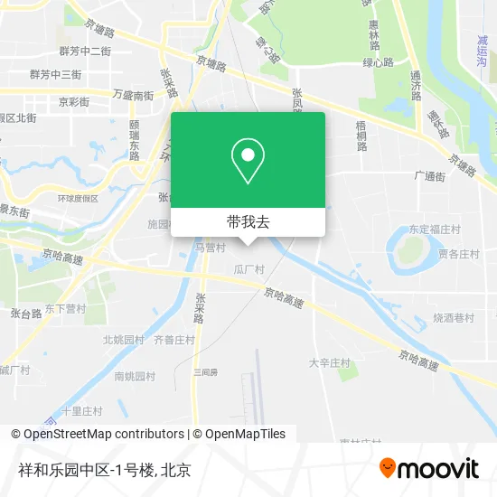 祥和乐园中区-1号楼地图