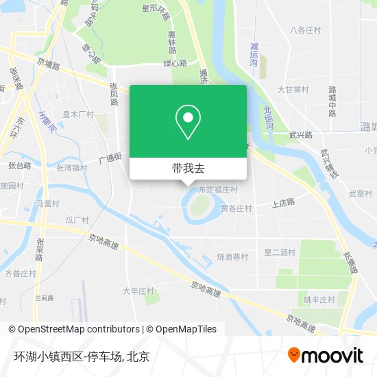 环湖小镇西区-停车场地图