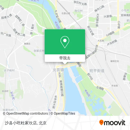 沙县小吃杜家坎店地图