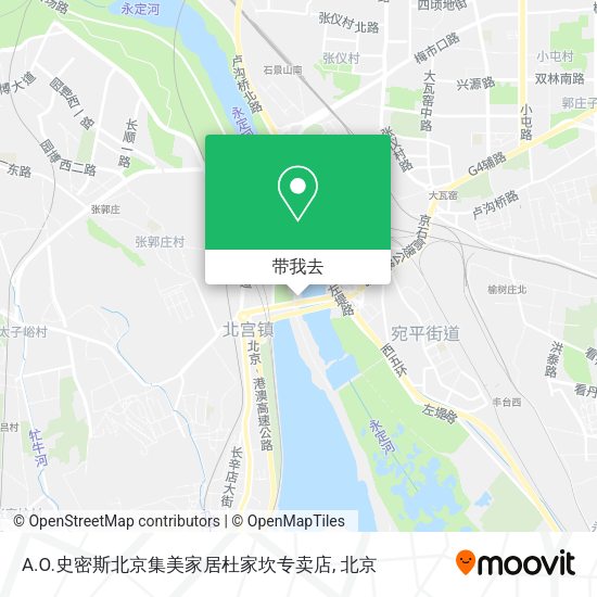 A.O.史密斯北京集美家居杜家坎专卖店地图