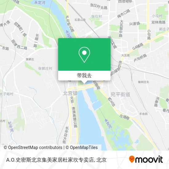 A.O.史密斯北京集美家居杜家坎专卖店地图