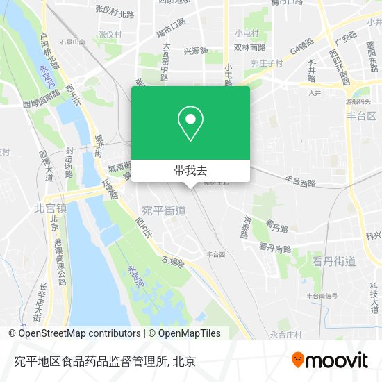 宛平地区食品药品监督管理所地图