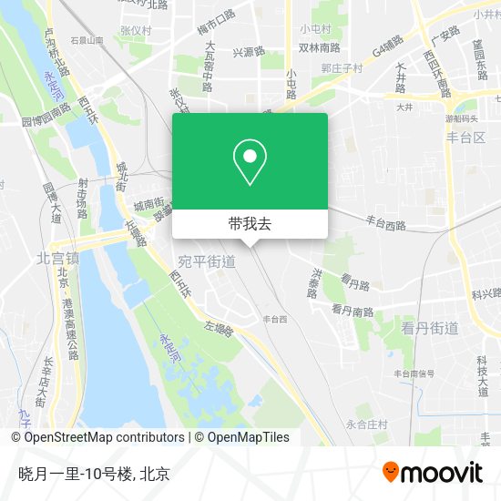 晓月一里-10号楼地图