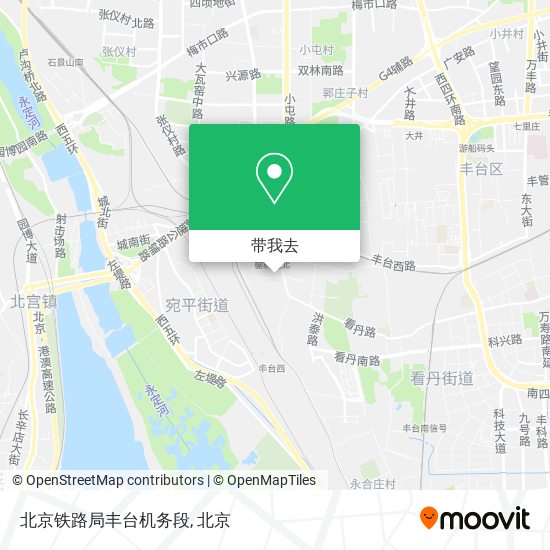 北京铁路局丰台机务段地图