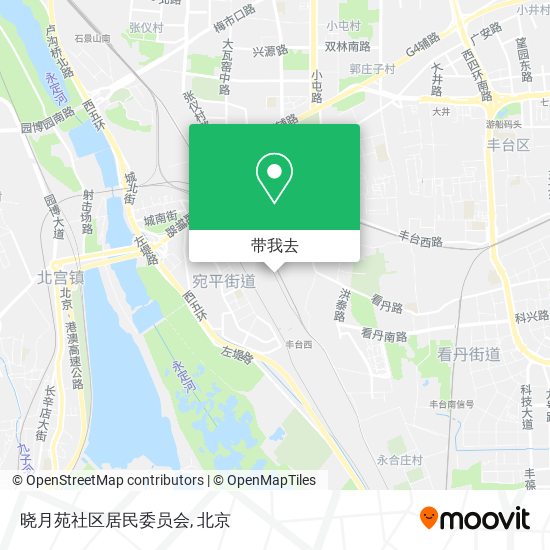 晓月苑社区居民委员会地图