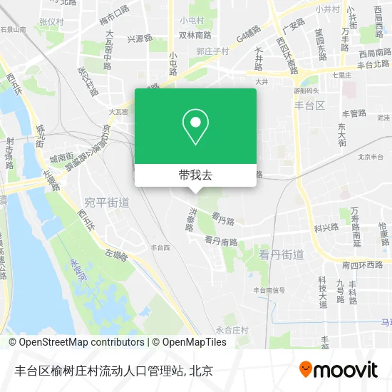 丰台区榆树庄村流动人口管理站地图