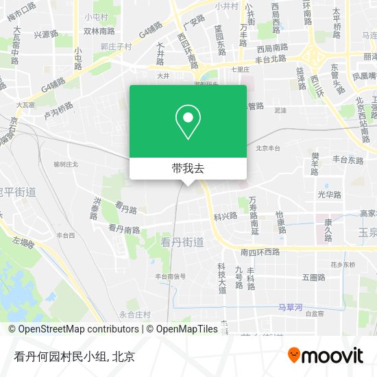 看丹何园村民小组地图