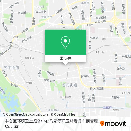 丰台区环境卫生服务中心马家堡环卫所看丹车辆管理场地图