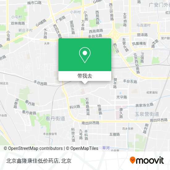 北京鑫隆康佳低价药店地图