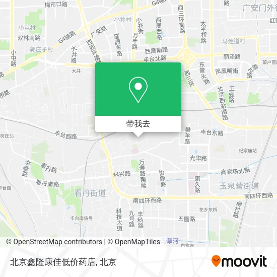 北京鑫隆康佳低价药店地图